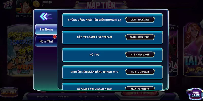Rút tiền 789club Hệ thống hỗ trợ người chơi trong quá trình rút thưởng